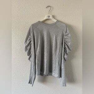 Dries Van Noten Silver Long Sleeve Top